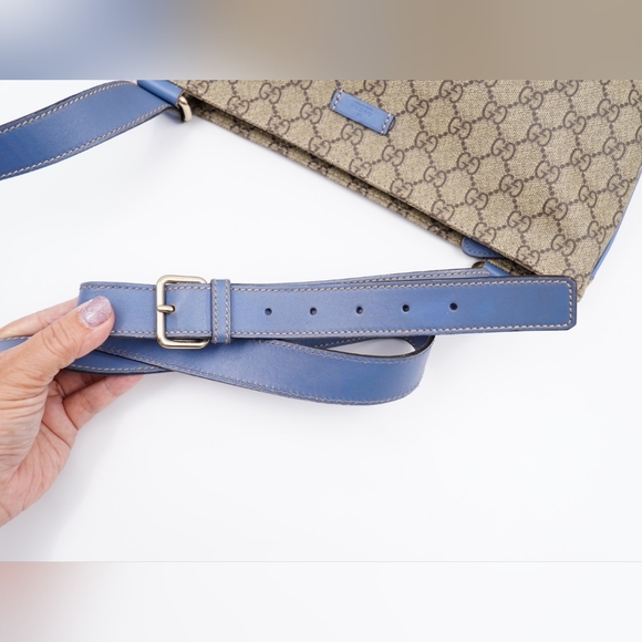 AN34❤️ GUCCI GG Plus Monogram Flat Messenger Bag - Picture 8 of 14